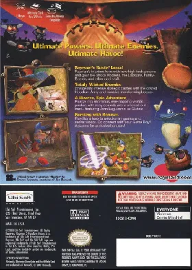 Rayman 3 - Hoodlum Havoc box cover back